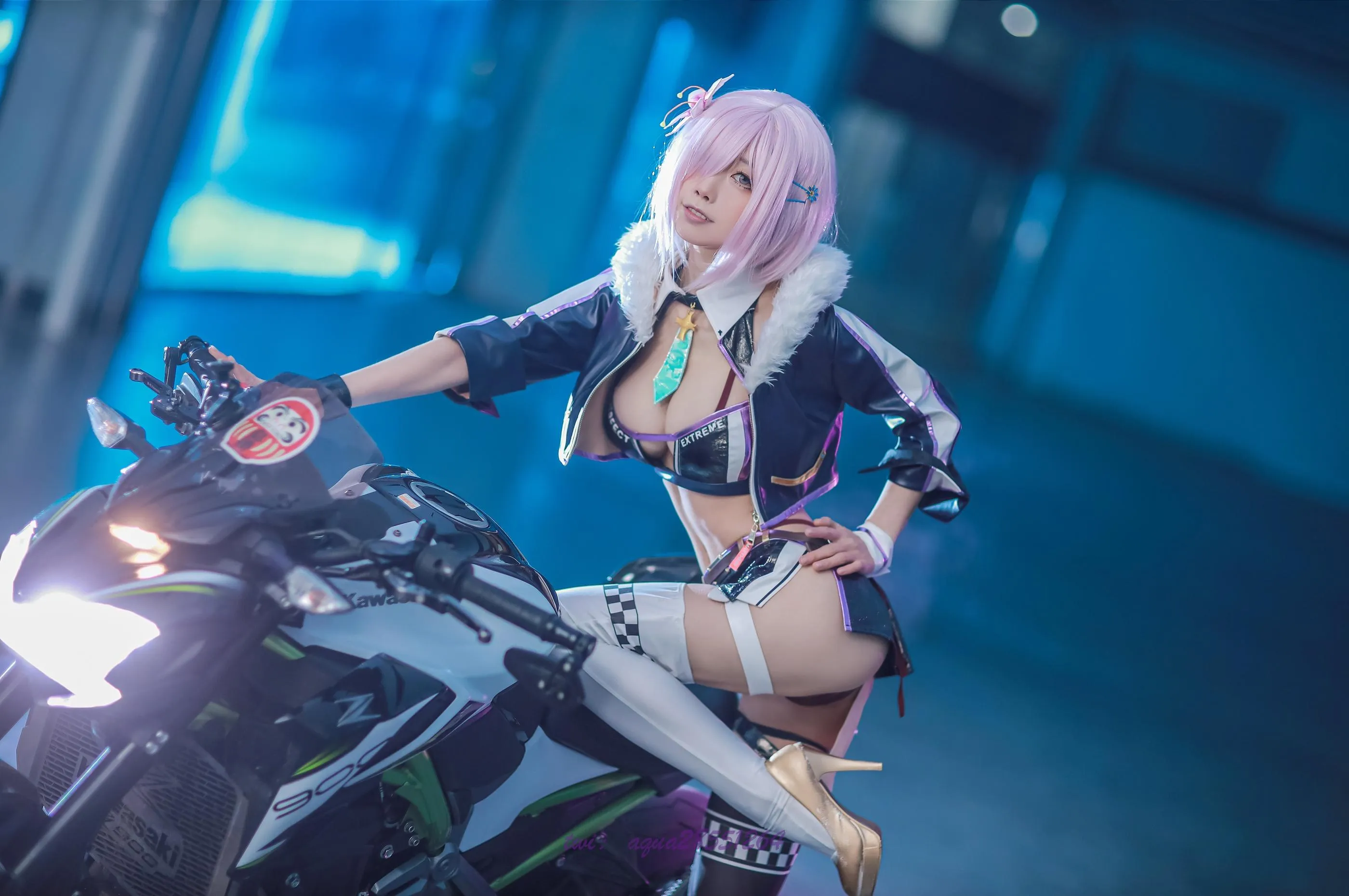 水淼Aqua – NO.97 玛修-同人机车装 [38P]插图7